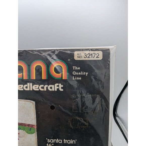 Sultana Christmas Needlecraft Kit Santa Train Jeweled Stocking 16" Polyester & C - Picture 9 of 10